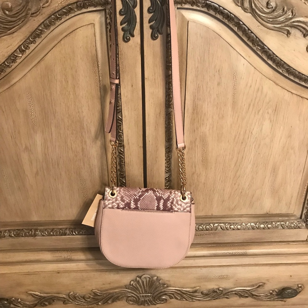 Michael Kors Cecelia Medium Leather Saddle Bag - Picture 4 of 5